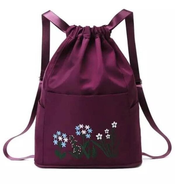 Fashion Women Bag Waterproof Flower Storage Bag Folding Backpack,Flower Travel Sports Outdoor Bag For Girls/Women