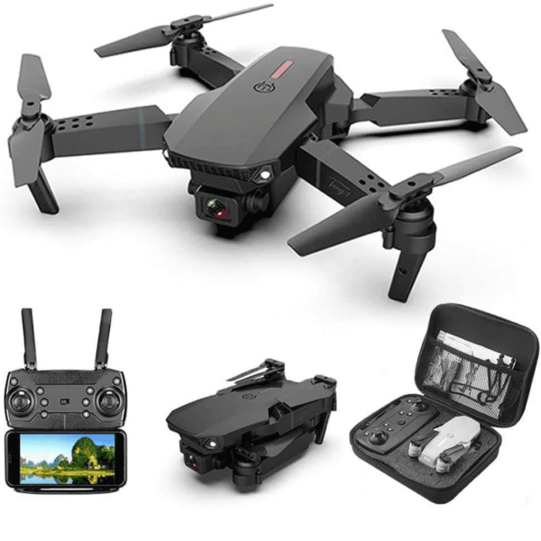 Dual Camera & Battery - Black, Beginner, Remote Control, Wi-Fi, 25 Min Flight Time