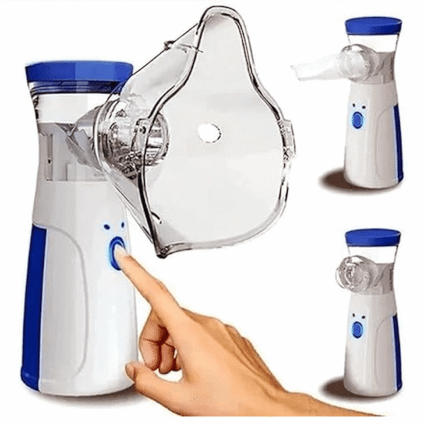 Nebulizer , One Touch Operation, No Noise, High Nebulization Rate, Travel Friendly For Adults & Kids